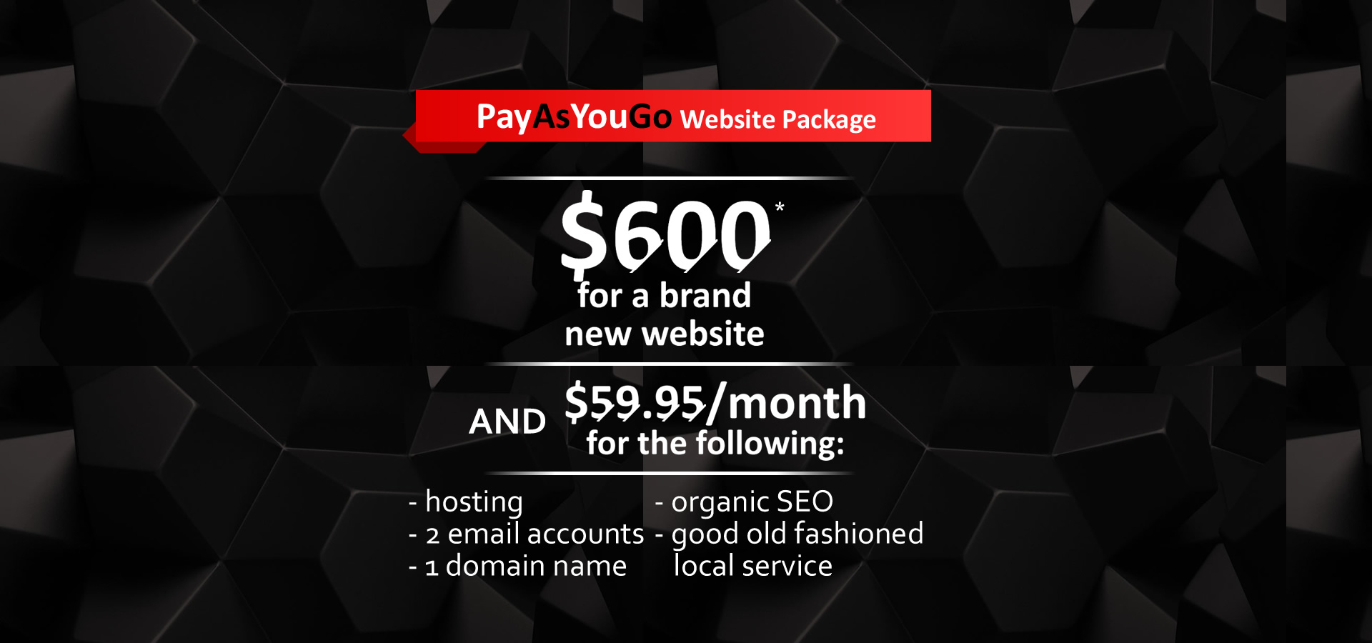 PAYG Website Package